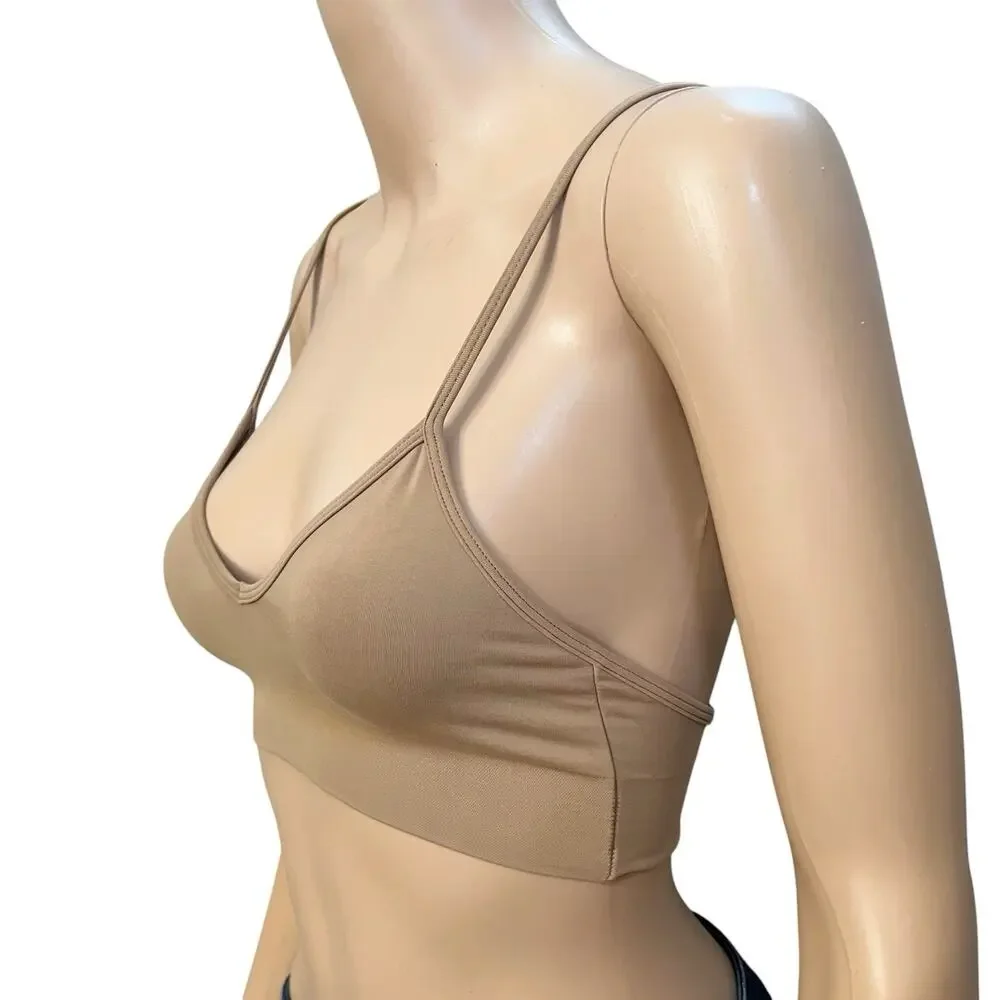 Skims Soft Smoothing Bralette XS Dark Nude Pullover Unpadded Stretchy Wireless - Picture 2 of 5